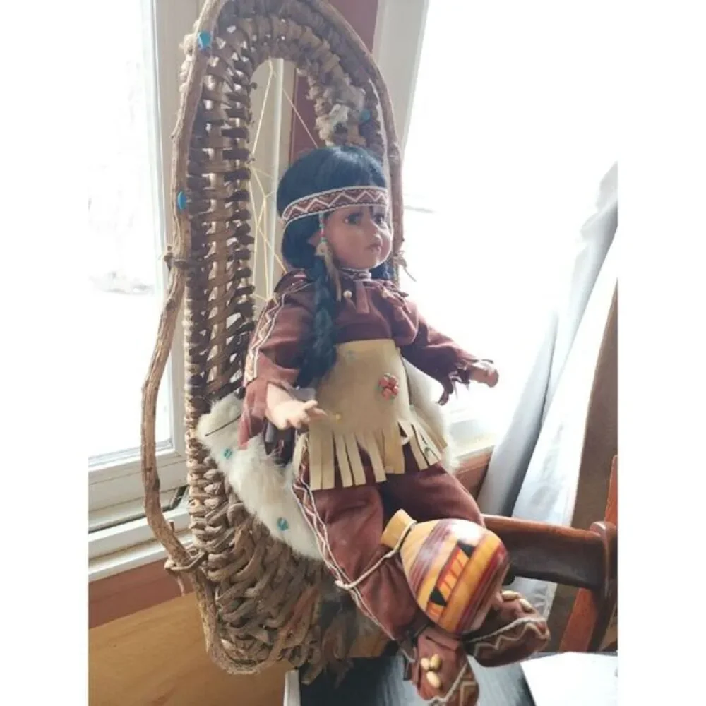 Porcelain‎ LE Kizzy Porcelain Papoose Doll Cathy Collection